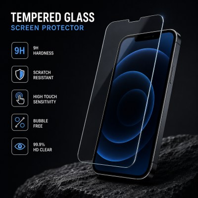 Tempered Glass Screen Protector - Phone